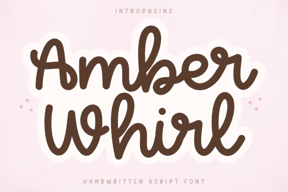 Amber Whirl: A Playful and Modern Handwritten Script Font