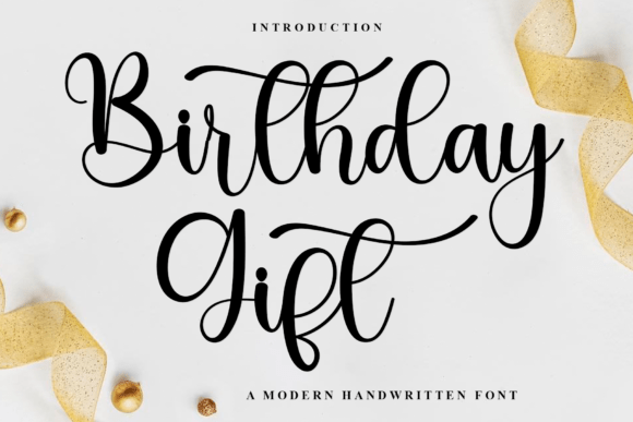 Birthday Gift: A Festive and Merry Typeface for Your Creative Projects