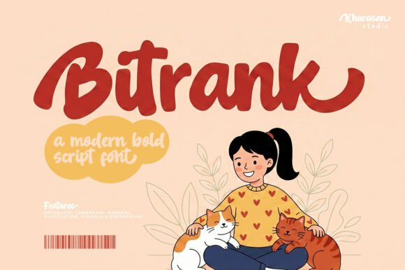 Bitrank: A Script Handwriting Font with Natural Brush Effect