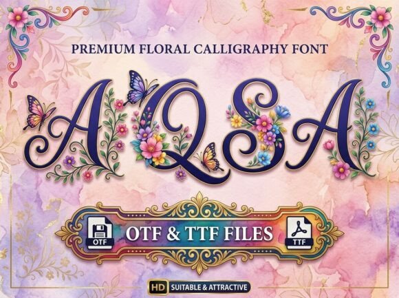Celebrate Nature's Beauty with Aqsa Font