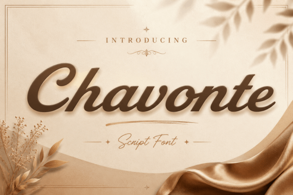 Chavonte: A Mesmerizing Script Font for Modern Elegance