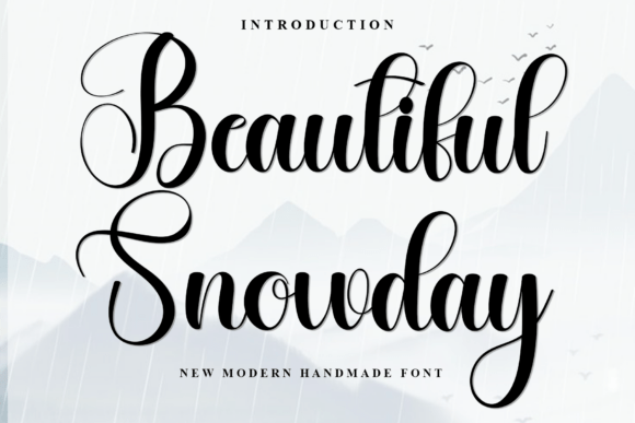 Discover the Charm of Beautiful Snowday Font