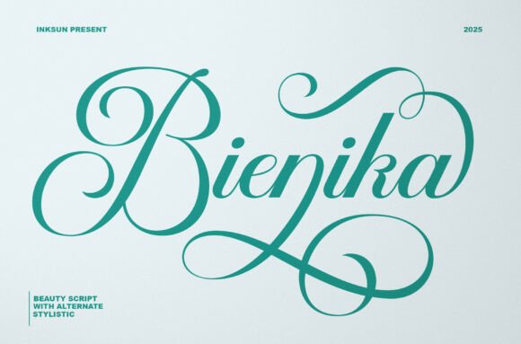 Discover the Elegance of Bienika: A Versatile Beauty Script Typeface