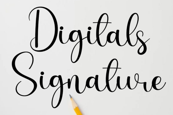 Discover the Elegance of Digitals Signature Font