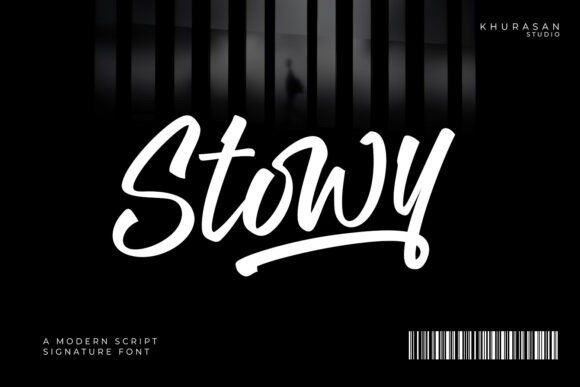 Discover the Elegance of Stowy: A Handwritten Font with a Natural Brush Effect