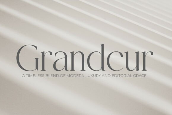 Discover the Timeless Elegance of Grandeur – Elegant Classic Serif
