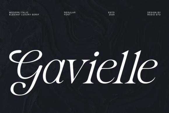 Elevate Your Brand with Gavielle: A Luxe Serif Font