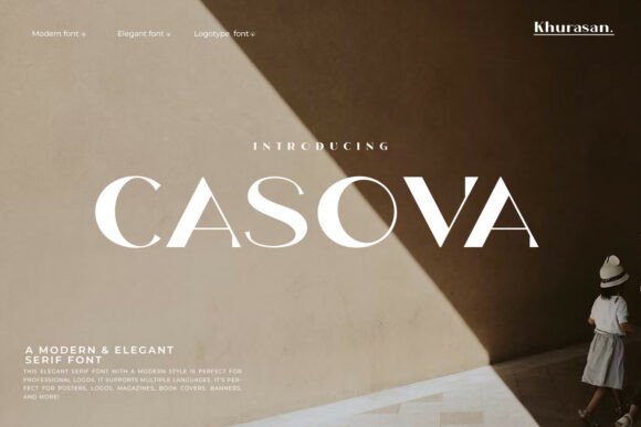 Elevate Your Design with Casova: A Refined Serif Font for Modern Creators