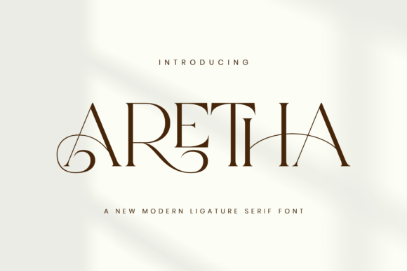 Elevate Your Visual Identity with Aretha: A Modern Ligature Serif Font