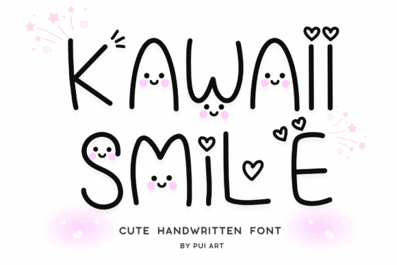 Embrace Joy with Kawaii Smile Font
