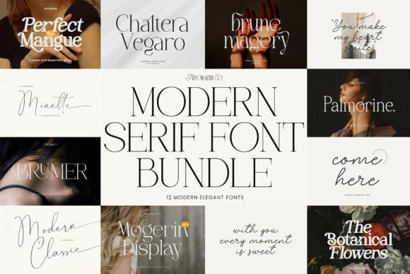 Enhance Projects with Modern Serif Font Bundle