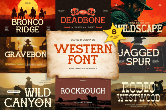 Explore the Bold Western Bundle for Creative Projects