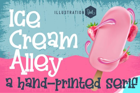 Ice Cream Alley: A Rustic, Bold Typeface