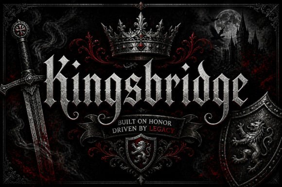 Kingsbridge: A Bold and Refined Blackletter Font for Modern Creatives