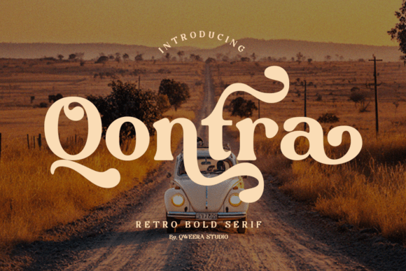 Qontra: A Bold and Expressive Retro Serif Typeface
