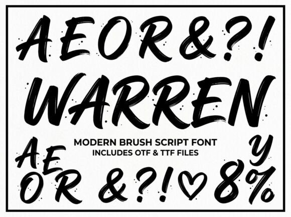 Warren: A Bold and Versatile Decorative Display Font for Creative Projects