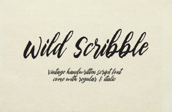 Wild Scribbble: A Font for Timeless Elegance